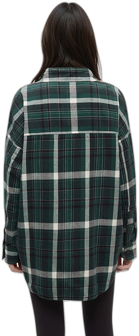 Fernwood Flannel Shirt - Womens - forest pine / skyline plaid 1