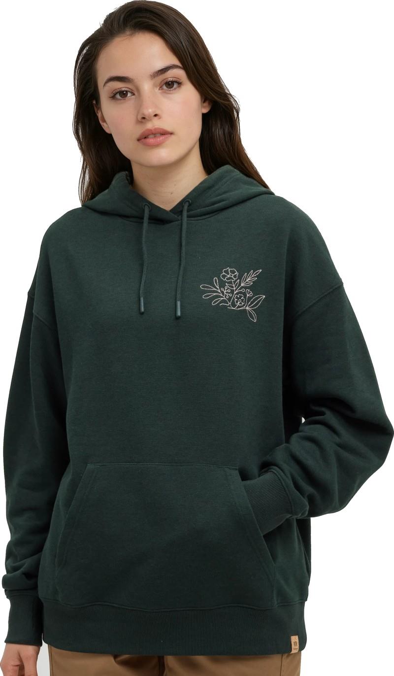 Field Foliage Hoodie - Womens - dark forest green / pale oak 1