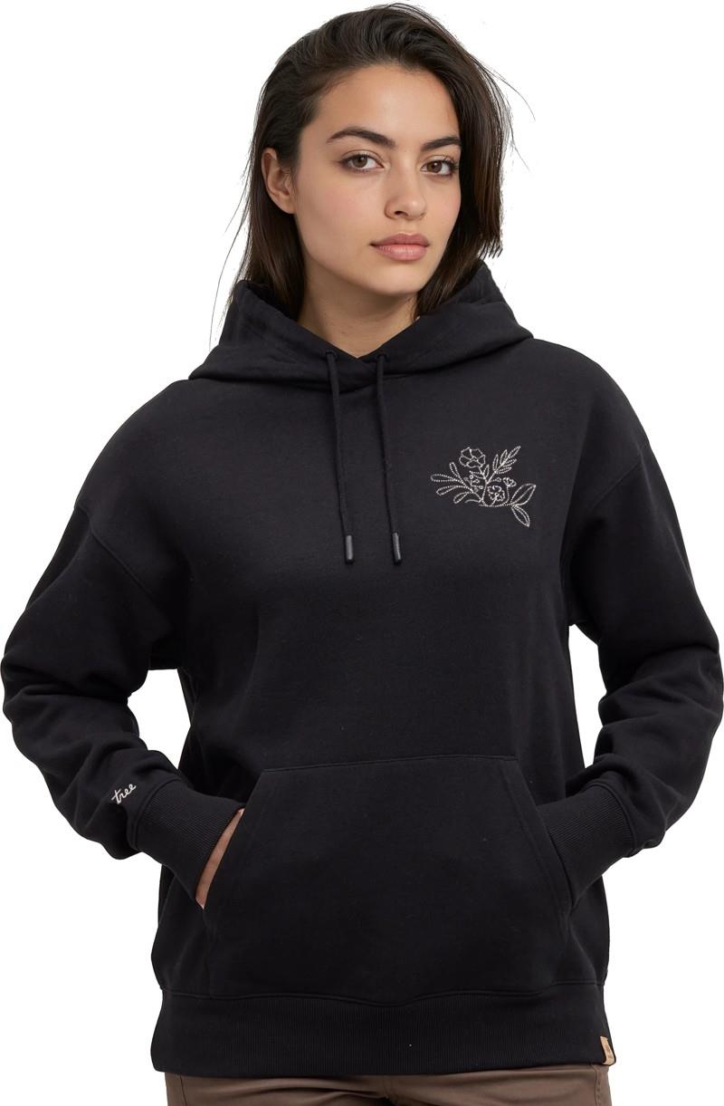 Field Foliage Hoodie - Womens - meteorite black / pale oak 1