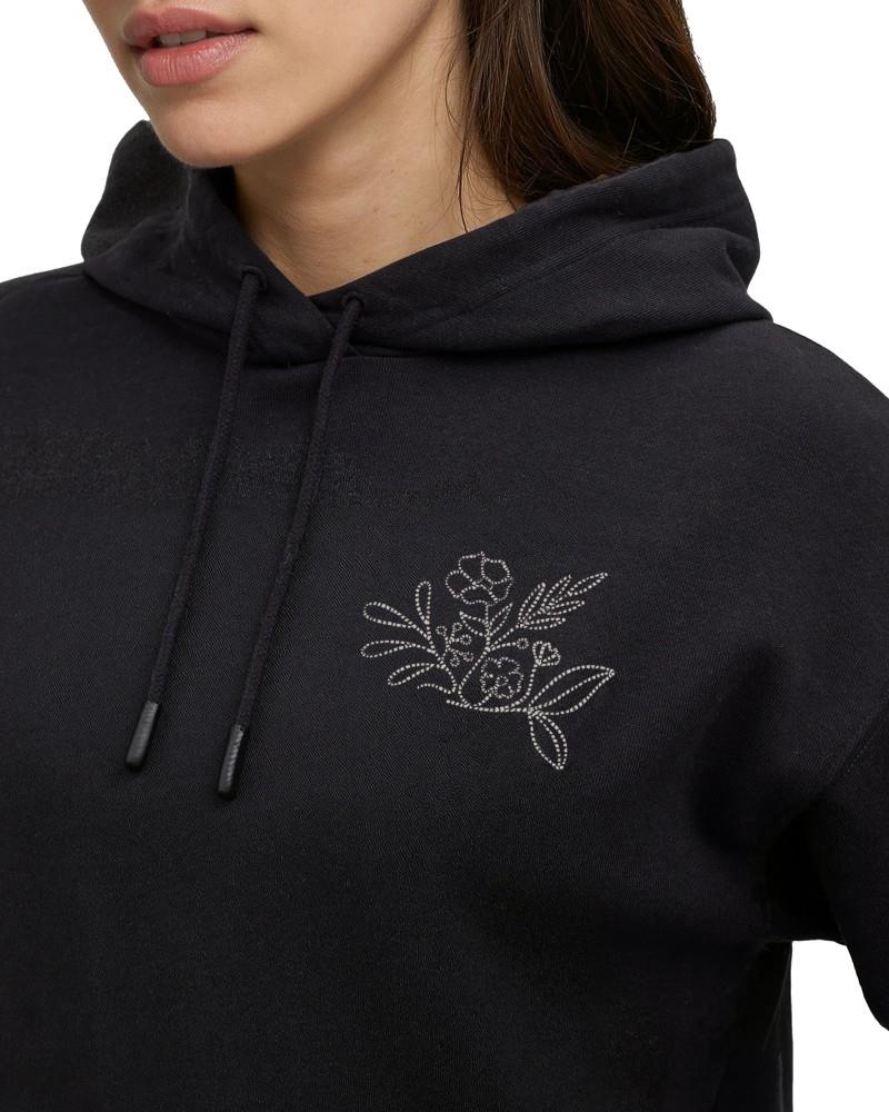Field Foliage Hoodie - Womens - meteorite black / pale oak 1