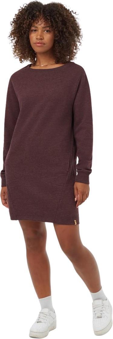 Fleece Crew Dress - mulberry heather 1