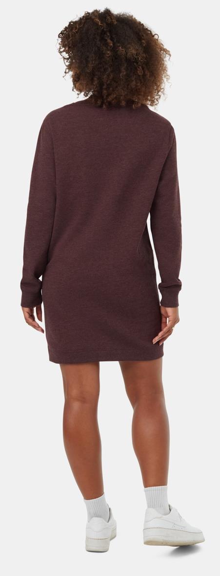 Fleece Crew Dress - mulberry heather 1