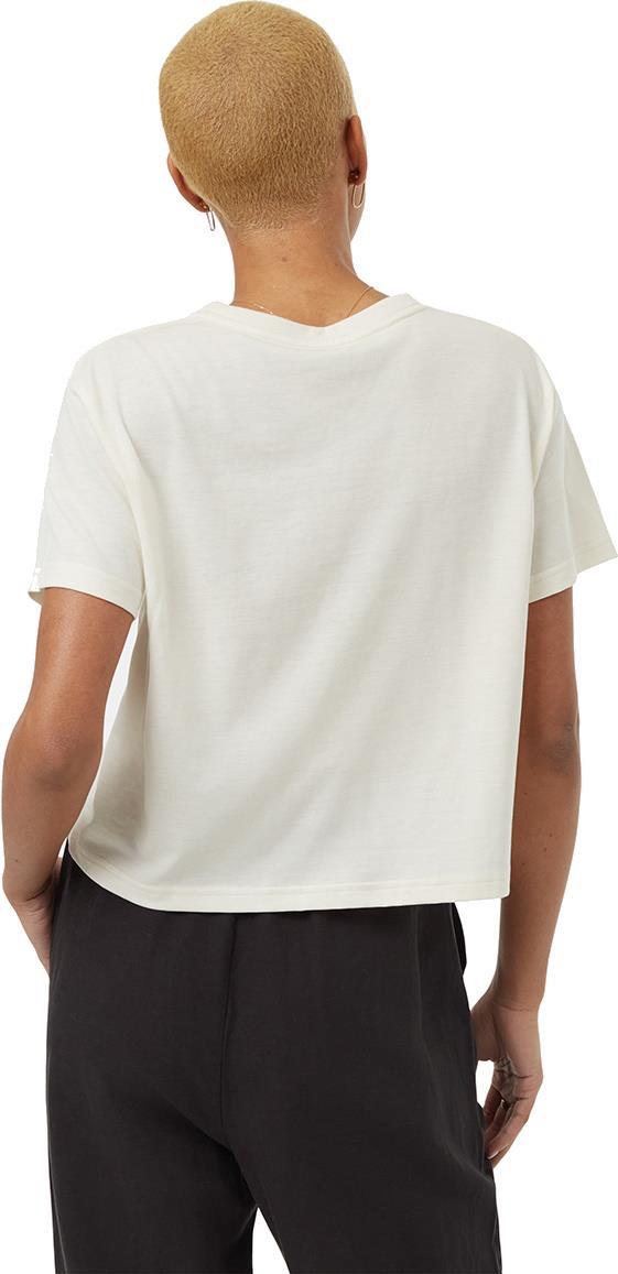 Floral Crop T-Shirt - Womens - undyed / meteorite black 1