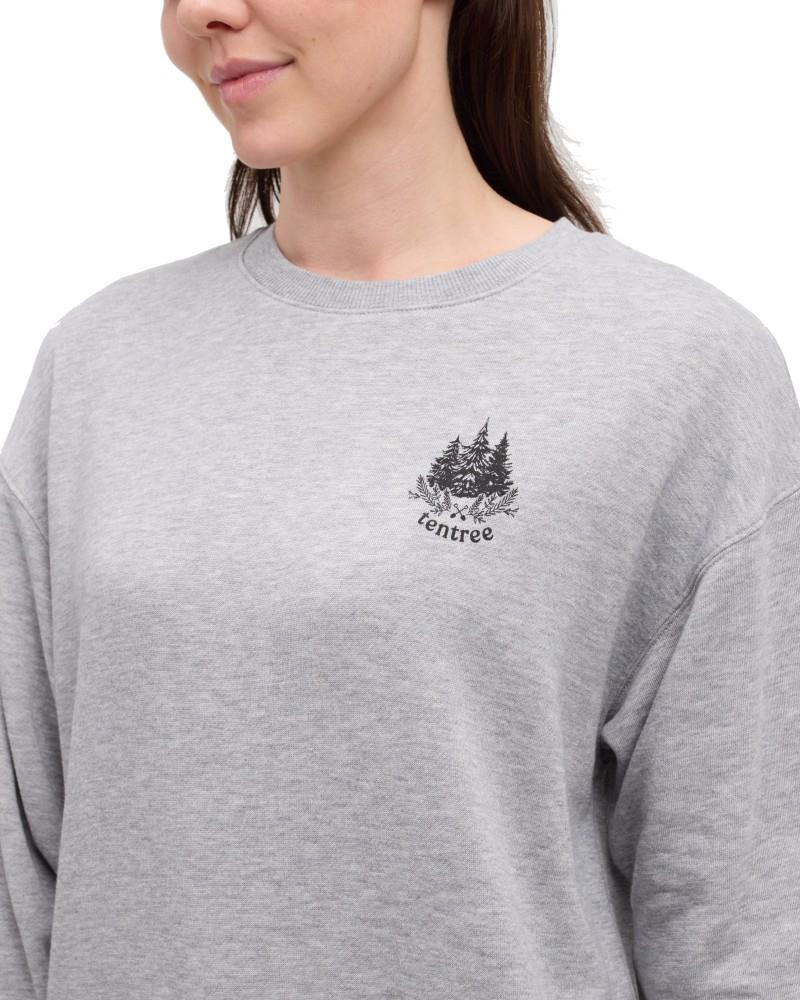Floral Heritage Crew - Womens - harbour grey heather / meteorite black 1
