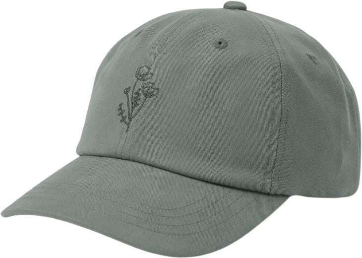 Flower Embroidery Peak Hat - agave green / dark balsam 1