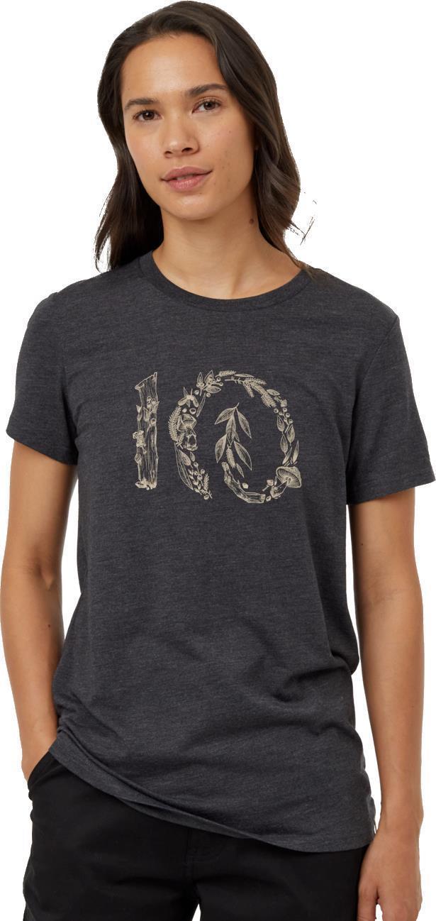 Forage Ten T-Shirt - Womens - Meteorite Black Heather / Pale Oak 1