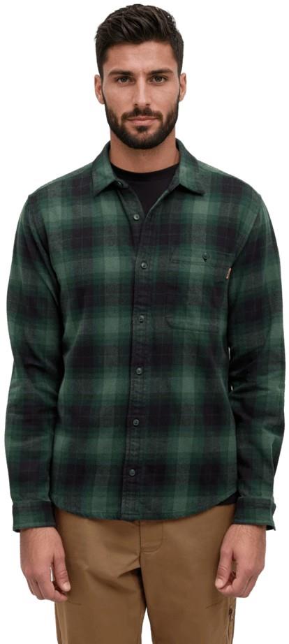 Forest Flannel Shirt - Mens - dark forest green / storm plaid 1