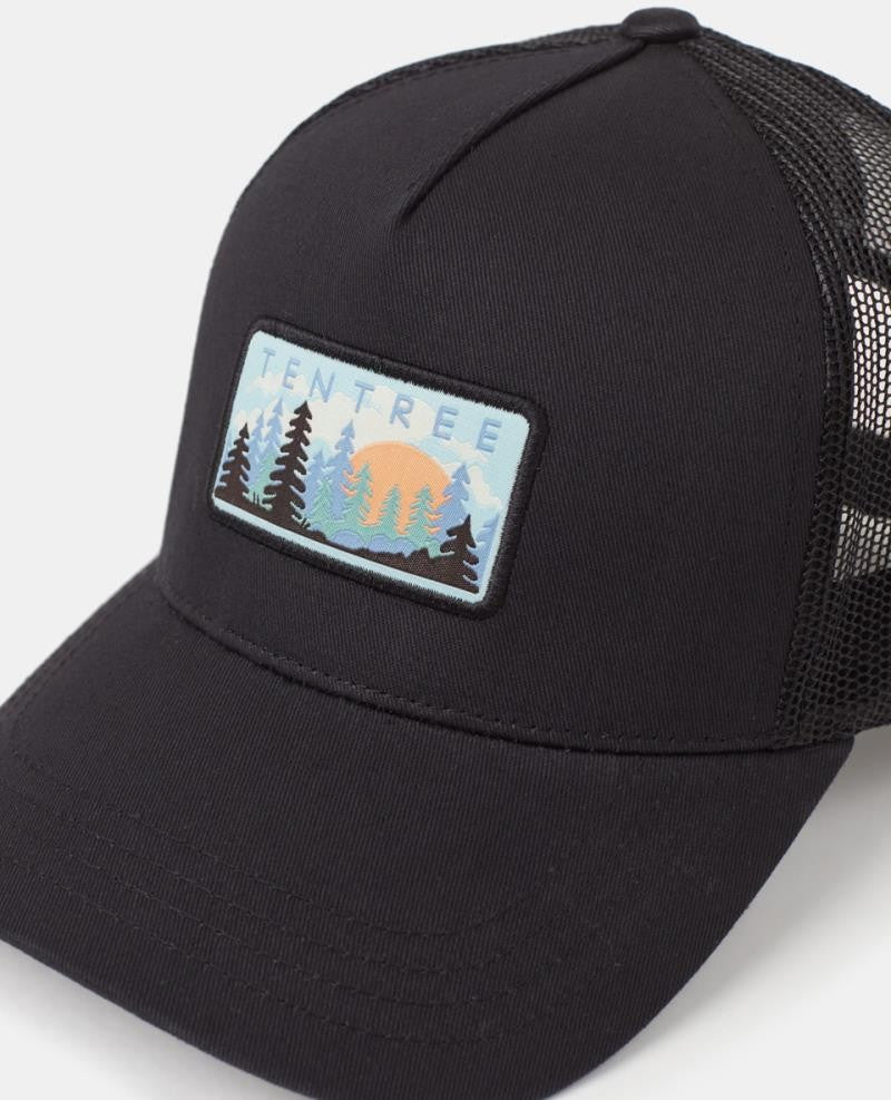 Forest Sun Altitude Hat - meteorite black / blue shadow 1