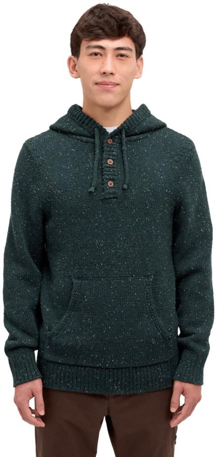 Fraser Fleck Sweater - Mens - dark forest green fleck 1
