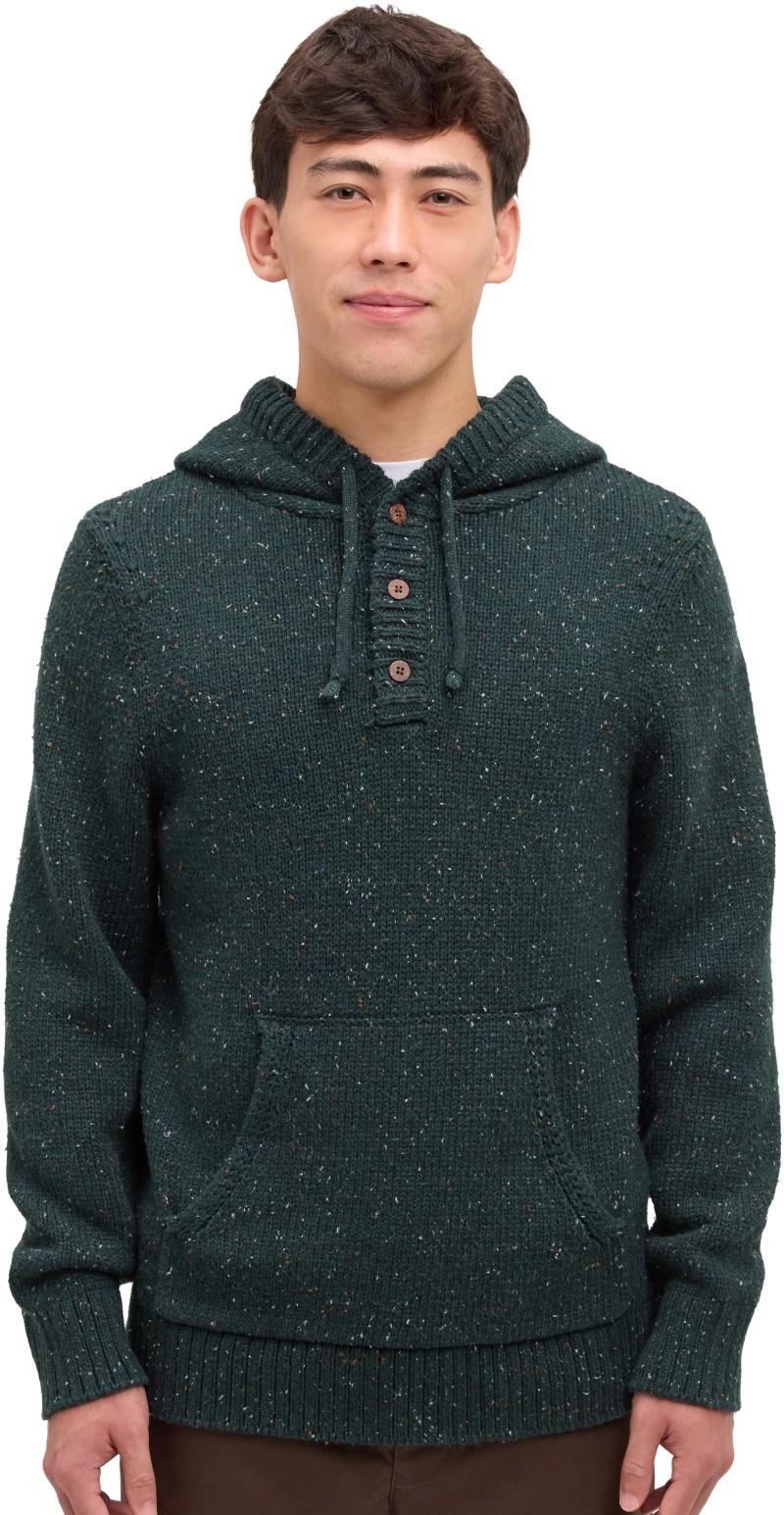 Fraser Fleck Sweater - Mens - dark forest green fleck 1