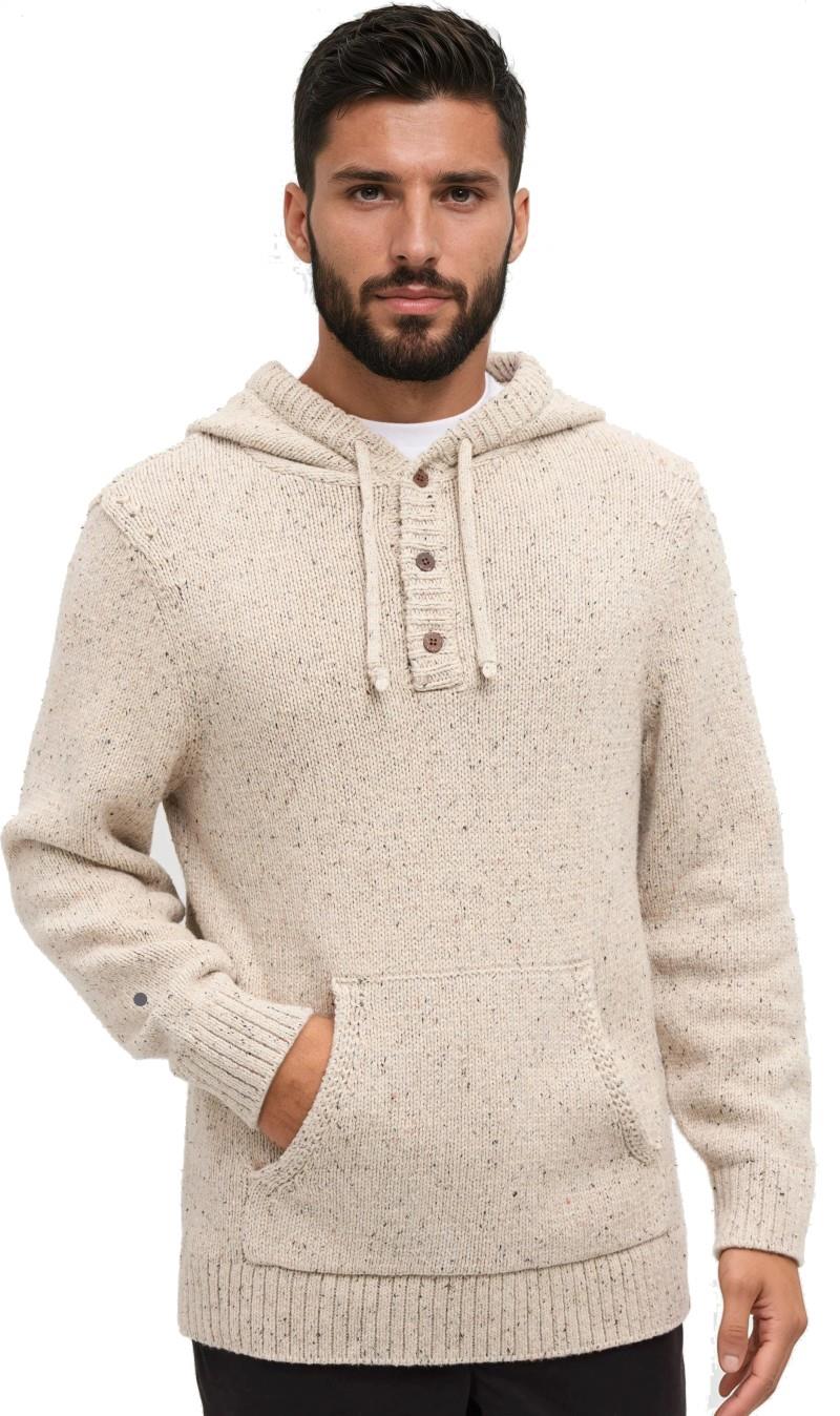 Fraser Fleck Sweater - Mens - pale oak heather fleck 1