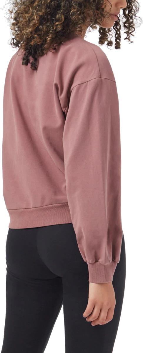 French Terry Balloon Sleeve Crew - Womens - mesa red 1