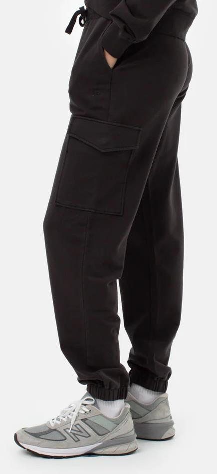 French Terry Cargo Fulton Jogger - Womens - meteorite black 1