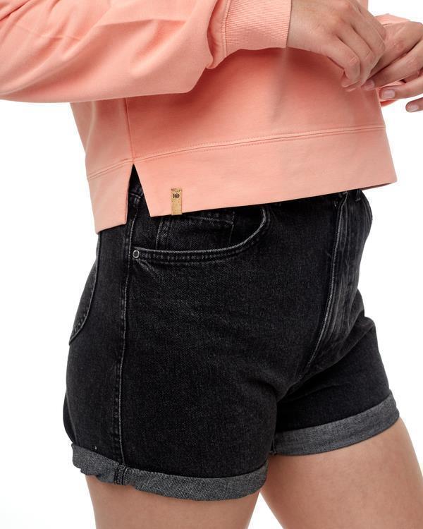 French Terry Cropped Hoodie - Womens - chinook orange 1