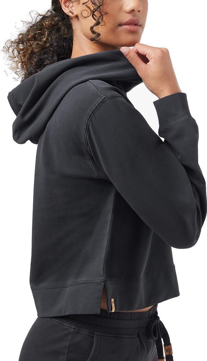 French Terry Cropped Hoodie - Womens - meteorite black 1