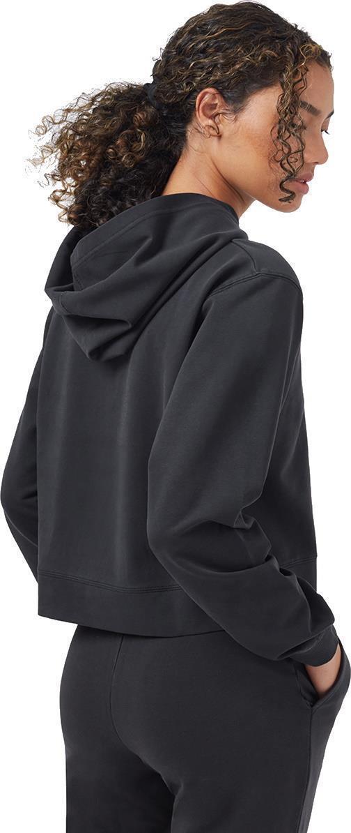French Terry Cropped Hoodie - Womens - meteorite black 1