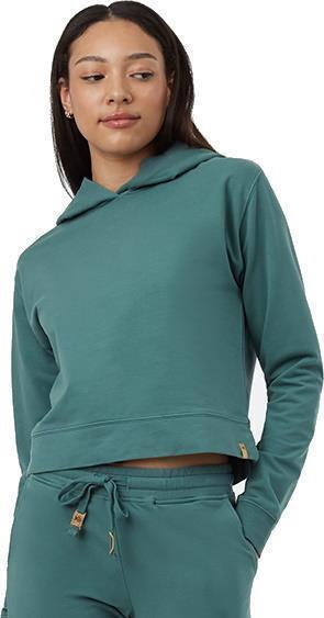 French Terry Cropped Hoodie - Womens - north sea 1