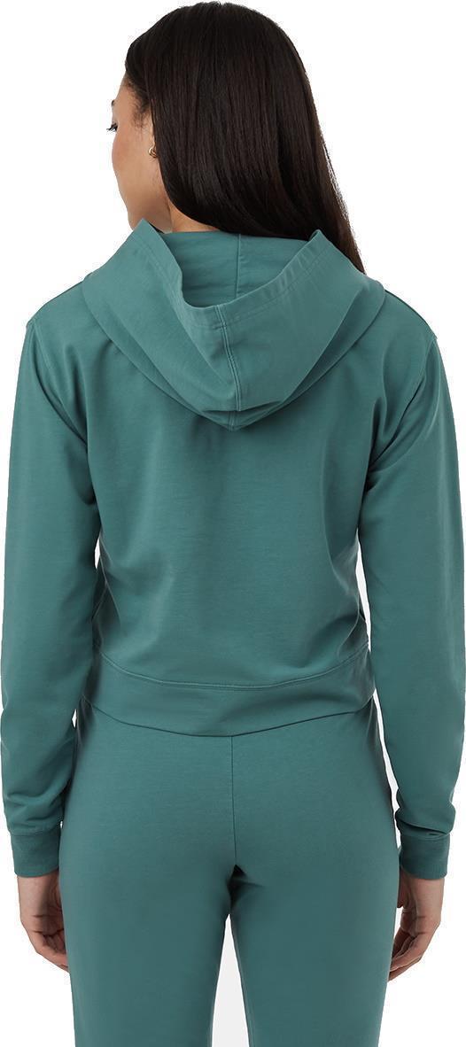 French Terry Cropped Hoodie - Womens - north sea 1