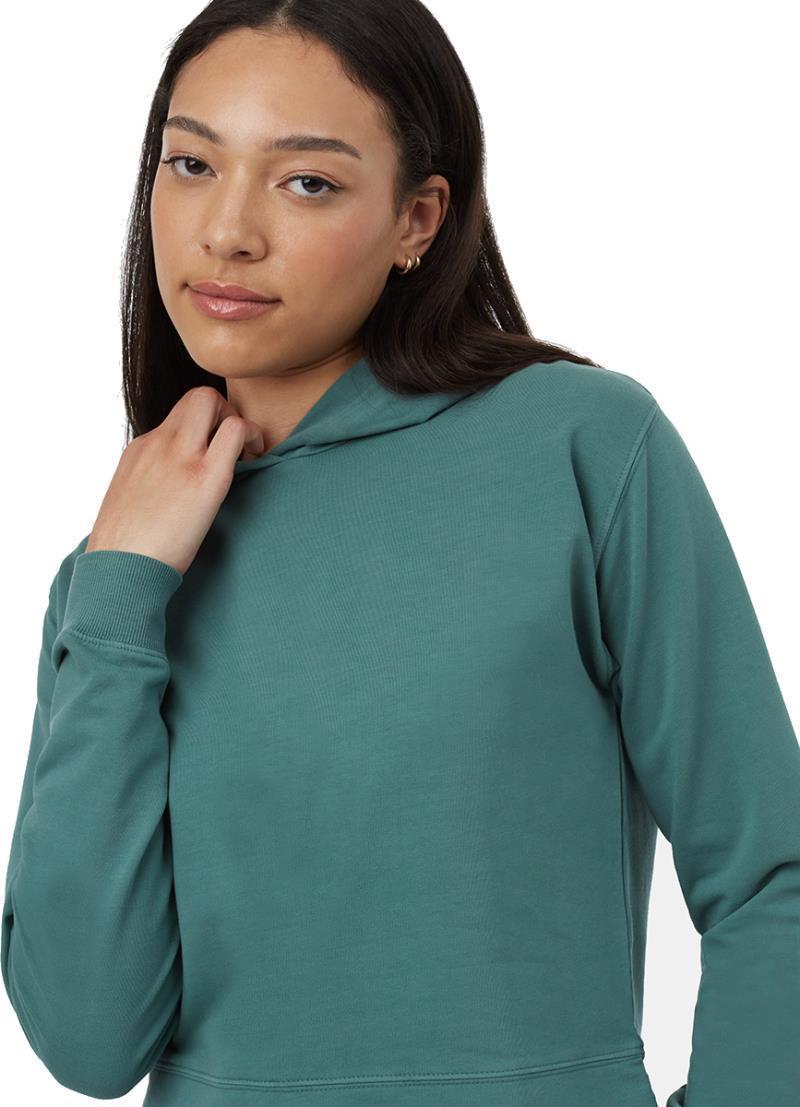 French Terry Cropped Hoodie - Womens - north sea 1