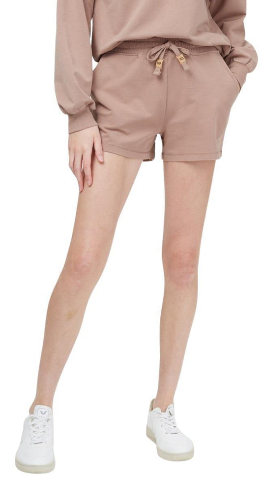 French Terry Fulton Shorts - Womens - mushroom 1