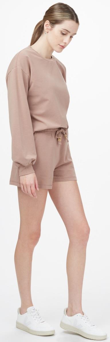 French Terry Fulton Shorts - Womens - mushroom 1