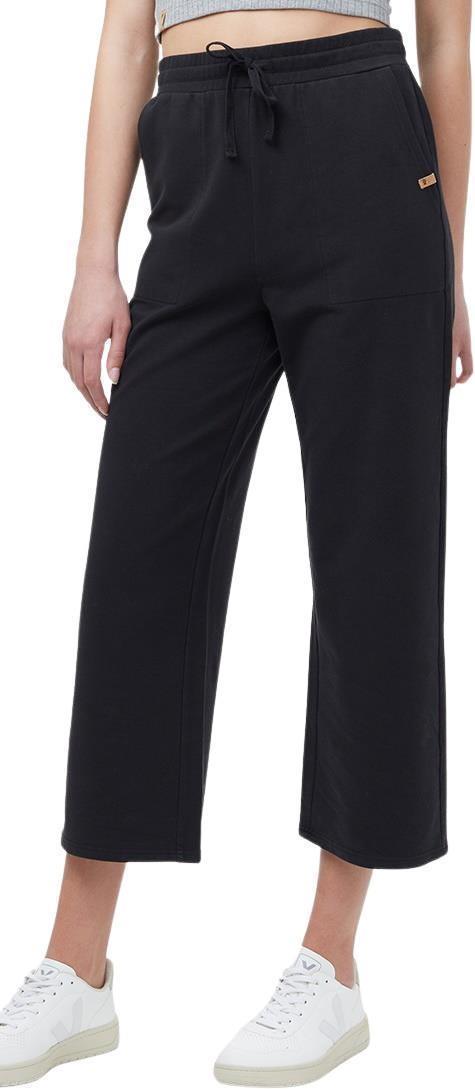 French Terry Wide Leg Sweatpants - Womens - meteorite black 1