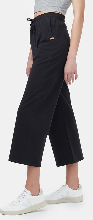 French Terry Wide Leg Sweatpants - Womens - meteorite black 1
