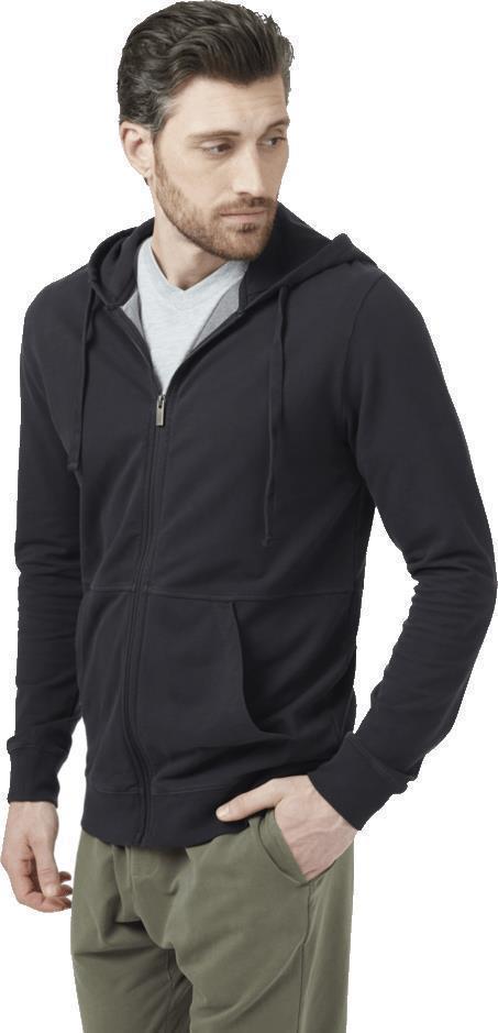 French Terry Zip Hoodie - Mens - jet black 1