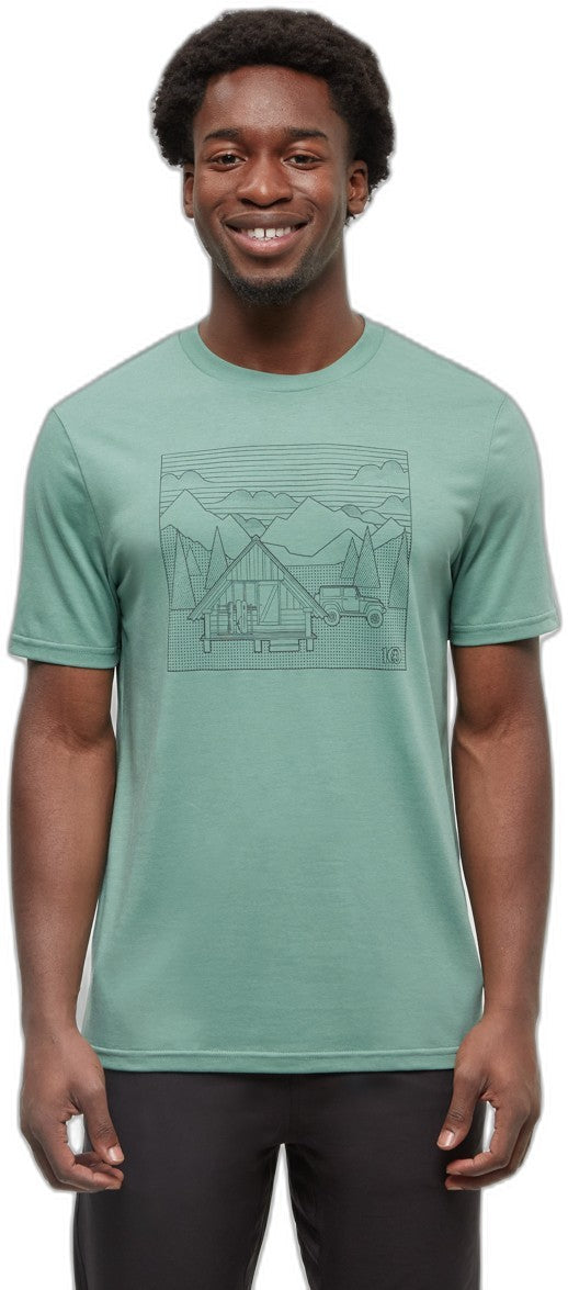 Front Country Cabin T-Shirt - Mens - jade / meteorite black 1