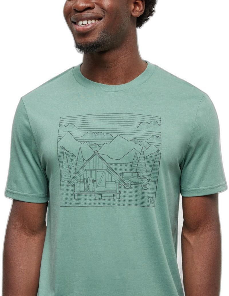 Front Country Cabin T-Shirt - Mens - jade / meteorite black 1
