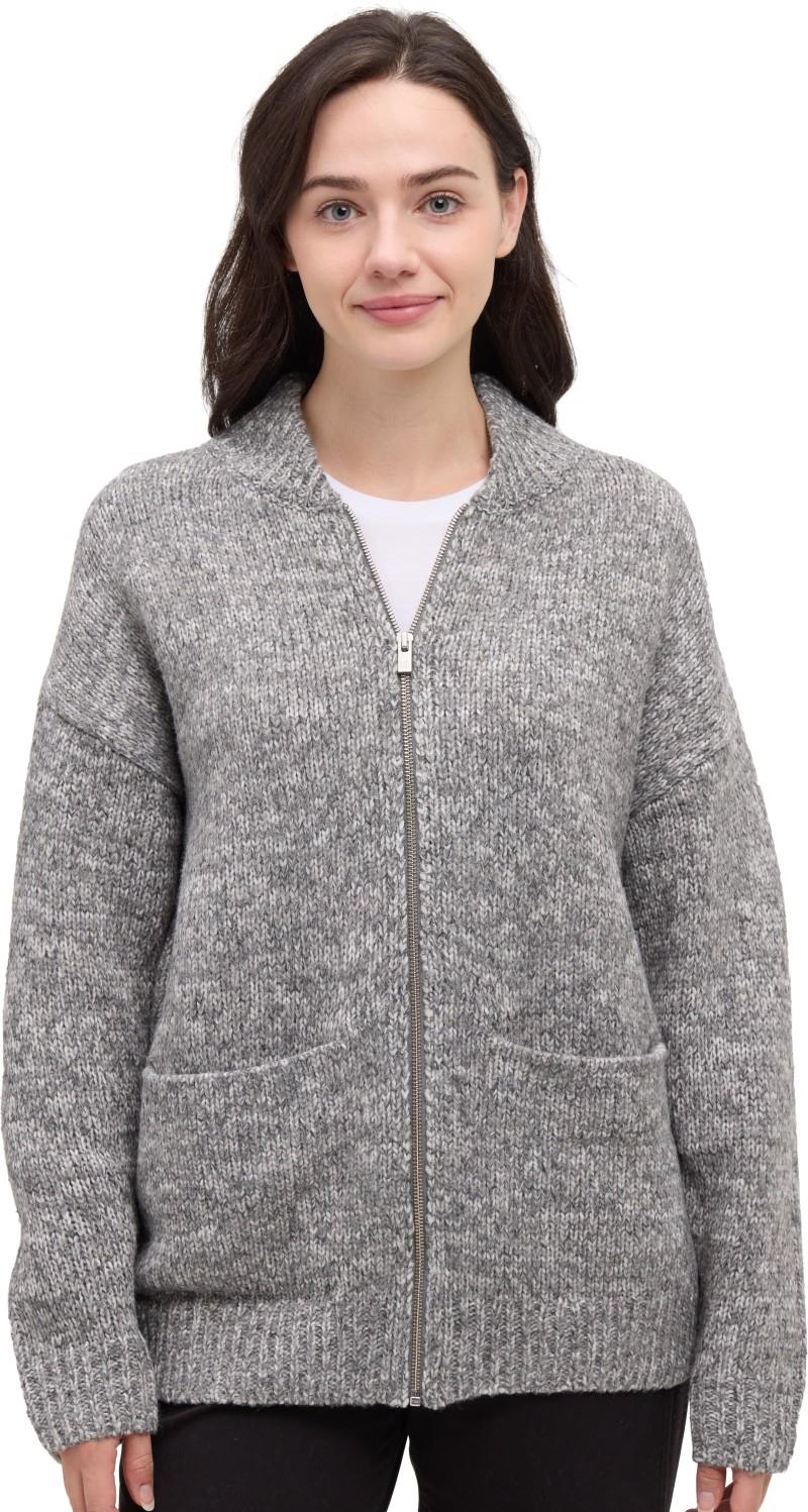 Garibaldi Cardigan - Womens - grey blend 1