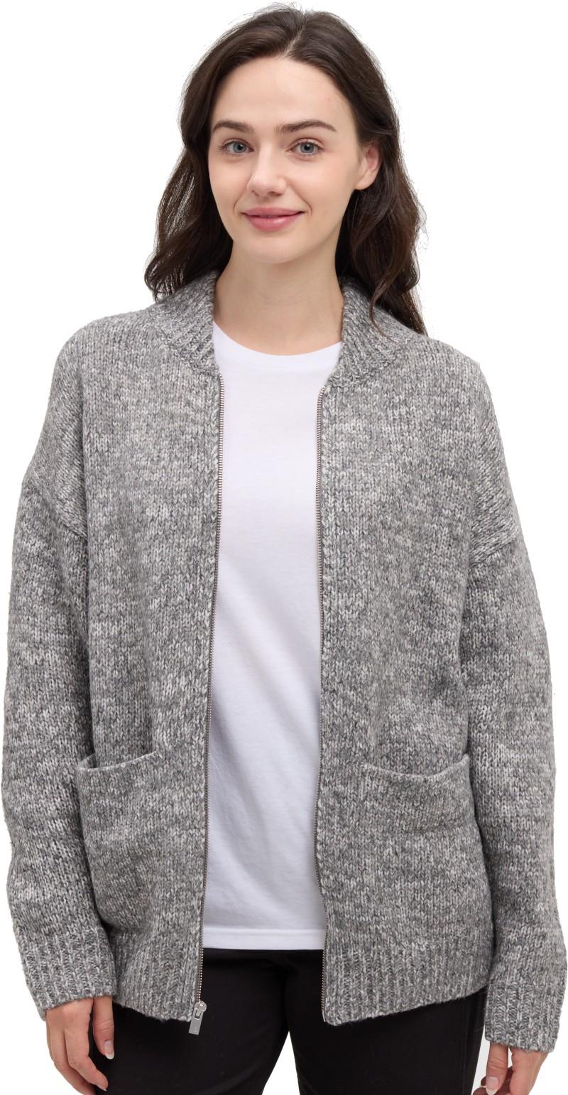 Garibaldi Cardigan - Womens - grey blend 1