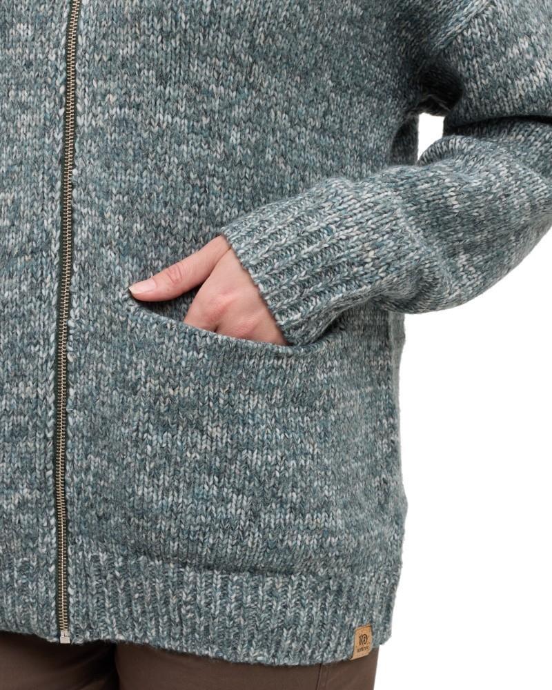 Garibaldi Cardigan - Womens - pine green heather 1