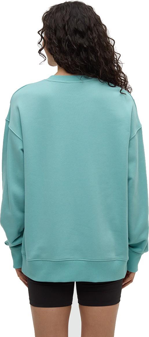 Haiti Embroidery Relaxed Crew - Womens - turquoise sky / white 1