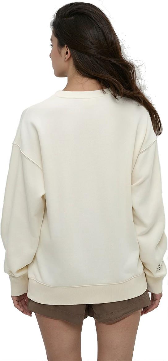 Haiti Embroidery Relaxed Crew - Womens - undyed / graphite 1