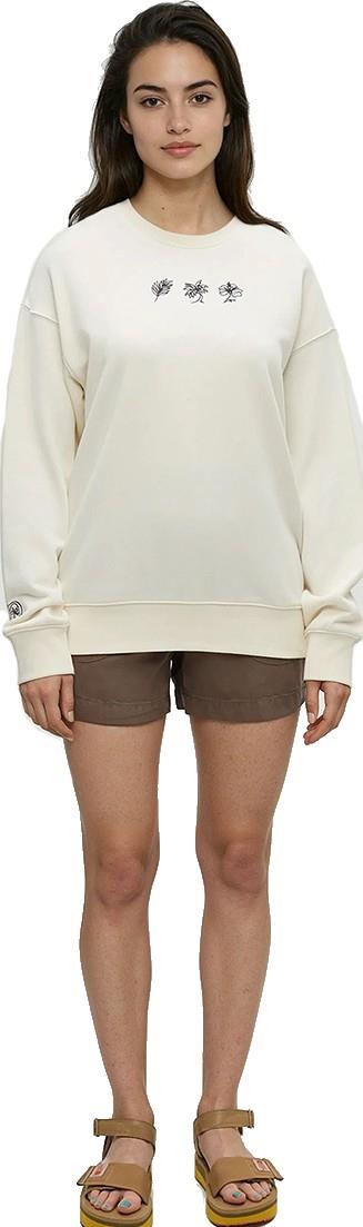Haiti Embroidery Relaxed Crew - Womens - undyed / graphite 1