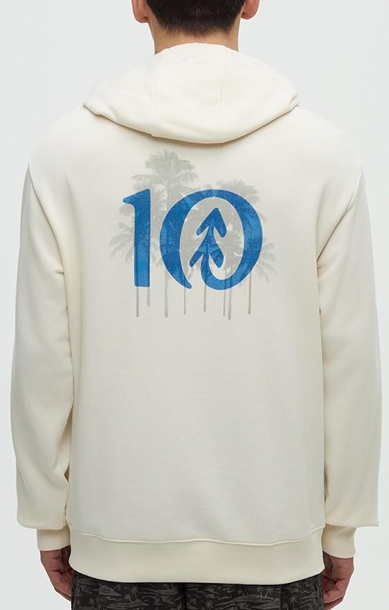 Haiti Palm Logo Relaxed Hoodie - Mens - undyed / nightfall 1