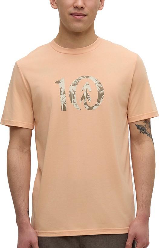 Haiti Palm Logo T-Shirt - Mens - orange sherbet / clay 1