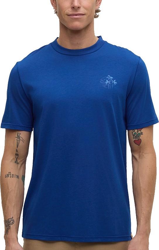 Haiti Palm Overlay T-Shirt - Mens - nightfall / high tide 1