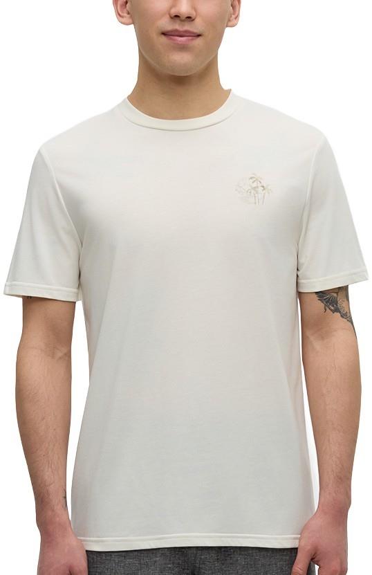Haiti Palm Overlay T-Shirt - Mens - undyed / sand stone 1