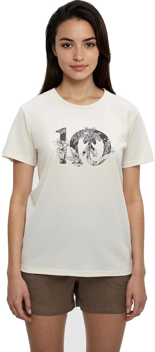 Haitian Foliage Logo T-Shirt - Womens - undyed / graphite 1