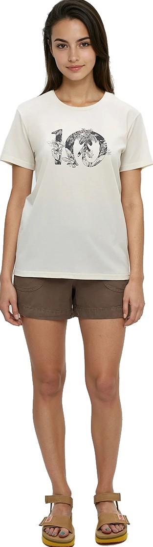 Haitian Foliage Logo T-Shirt - Womens - undyed / graphite 1