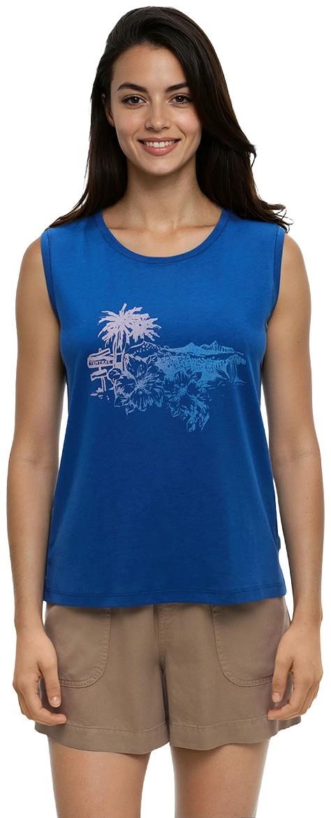 Haitian Hibiscus Tank - Womens - nightfall / pink sand 1