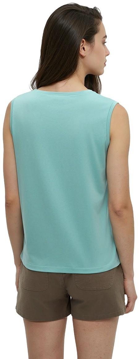 Haitian Hibiscus Tank - Womens - turquoise sky / graphite 1
