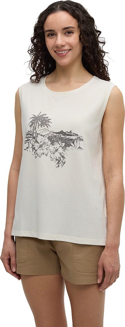 Haitian Hibiscus Tank - Womens - undyed / graphite 1
