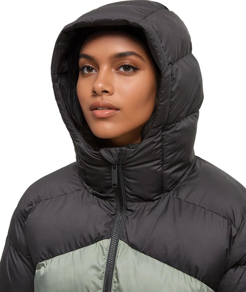 Harwood Puffer - Womens - meteorite black / agave green / forest pine 1