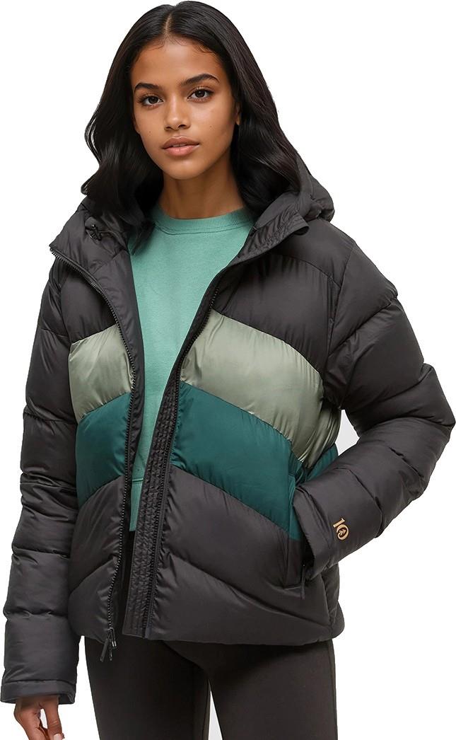 Harwood Puffer - Womens - meteorite black / agave green / forest pine 1