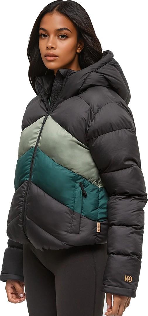 Harwood Puffer - Womens - meteorite black / agave green / forest pine 1