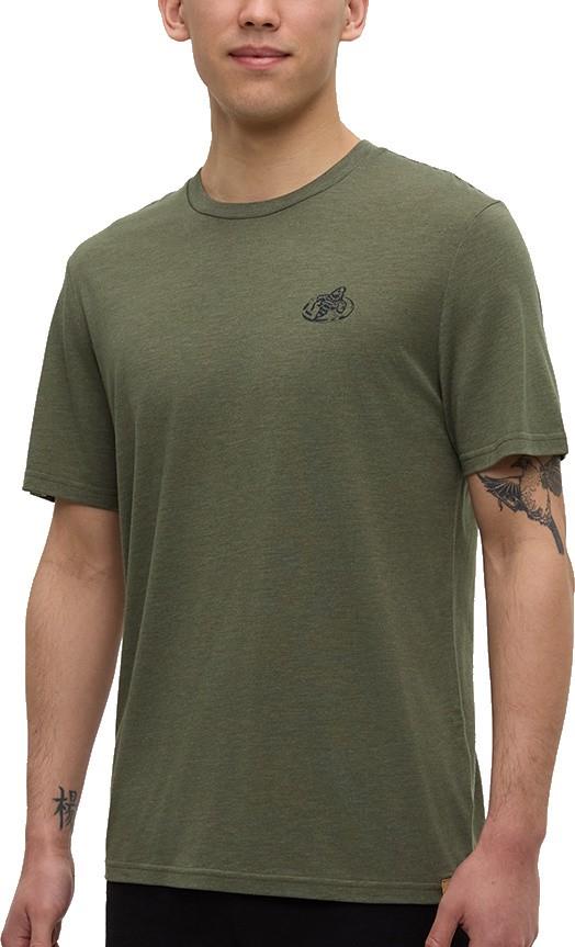 Have You Seen Him Floatie T-Shirt - Mens - deep olive heather / midnight blue 1