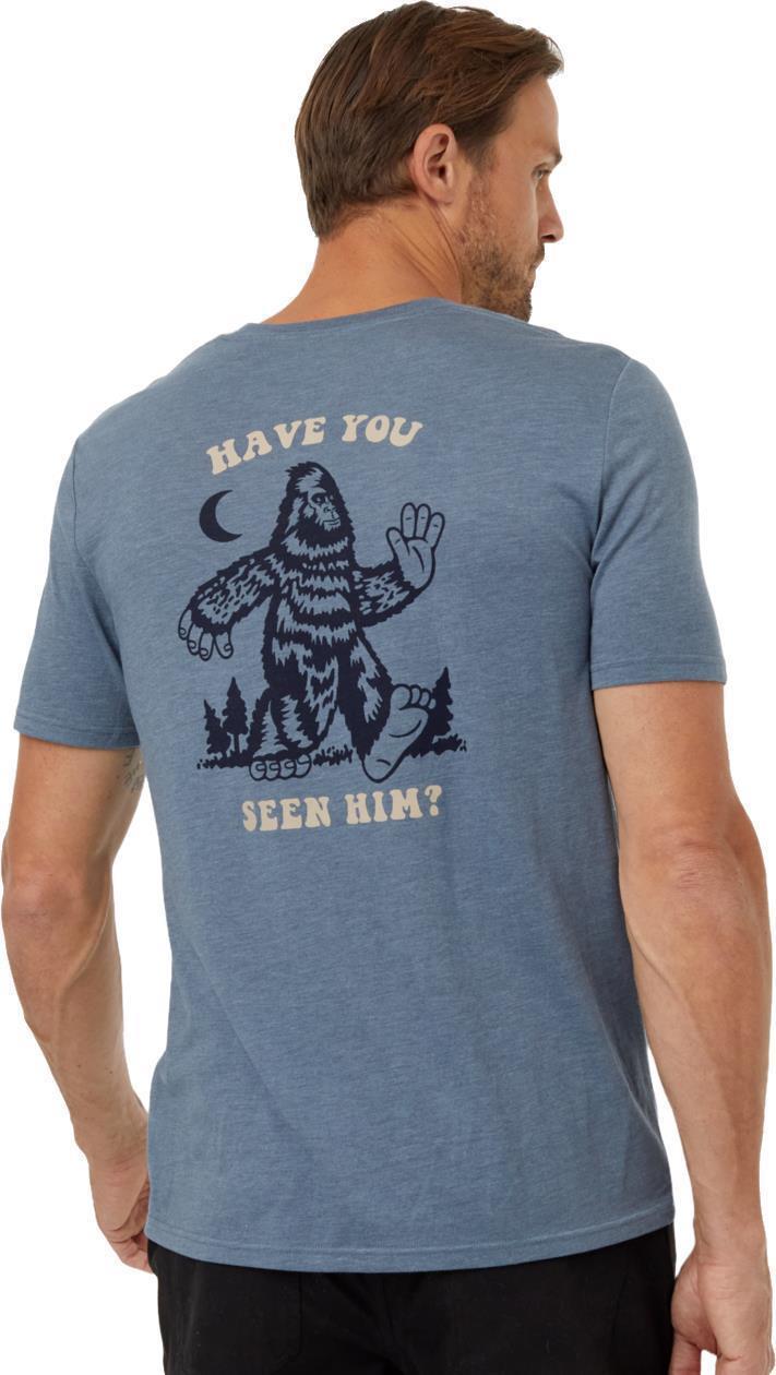 Have You Seen Him T-Shirt - Mens - Blue Mirage Heather / Midnight Blue 2